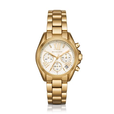 michael kors mini bradshaw pavé gold tone watch|Michael Kors Watch.